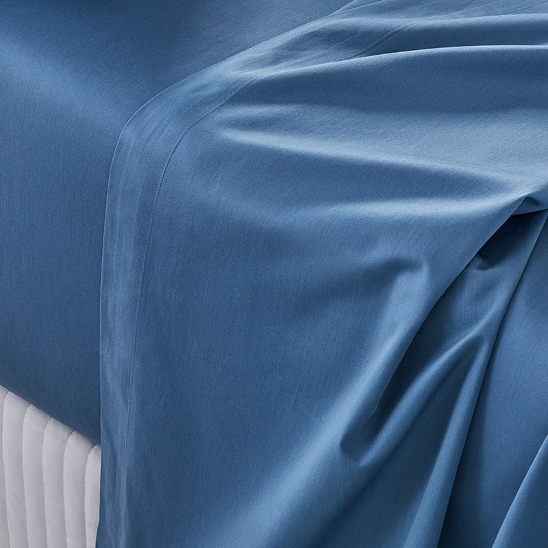 600TC Bamboo Cotton Steel Blue Sheet Separates