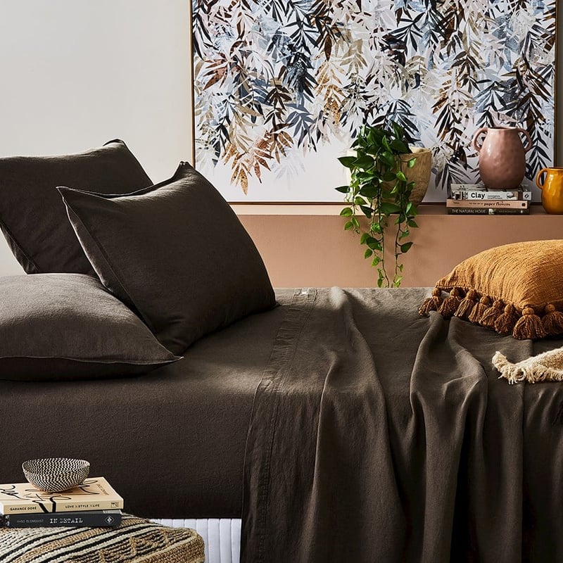 Vintage Washed Cocoa Sheet Separates