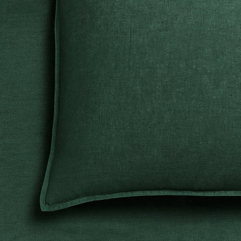 Vintage Washed Linen Sheet Separates in Ivy