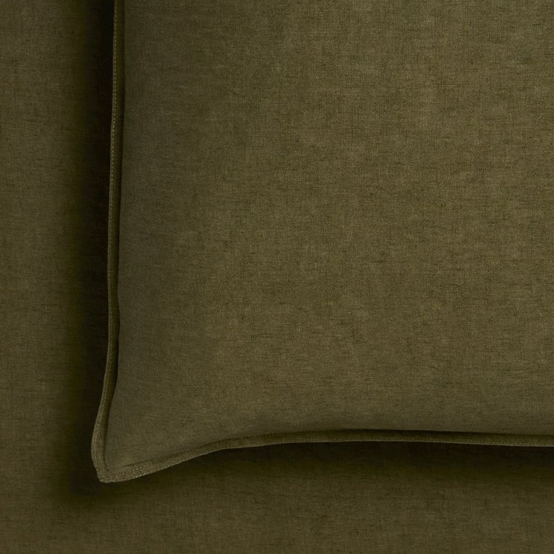 Vintage Washed Linen Moss Sheet Separates + Pillowcases