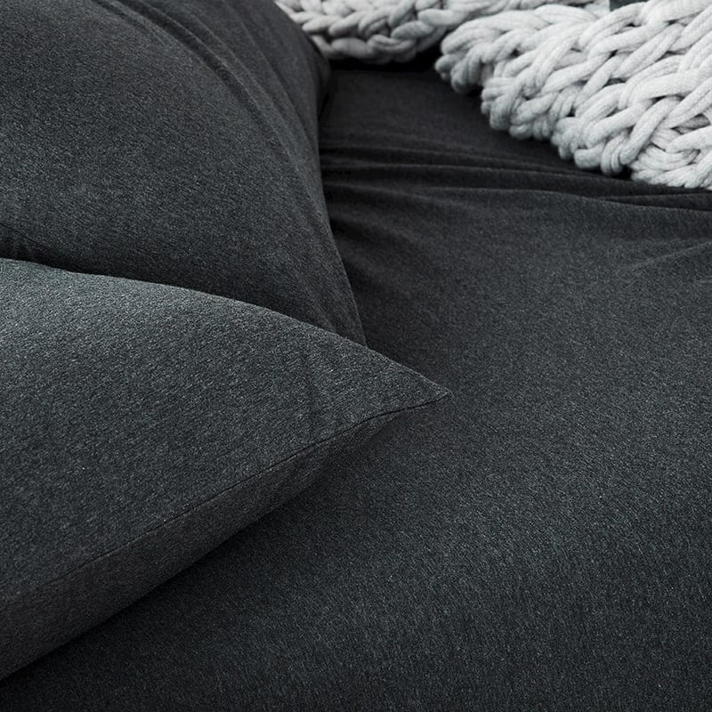 Ultra Soft Jersey Black Marble Sheet Separates