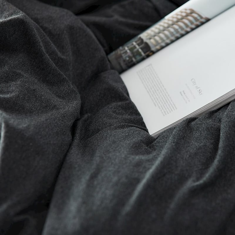 Ultra Soft Jersey Black Marble Sheet Separates