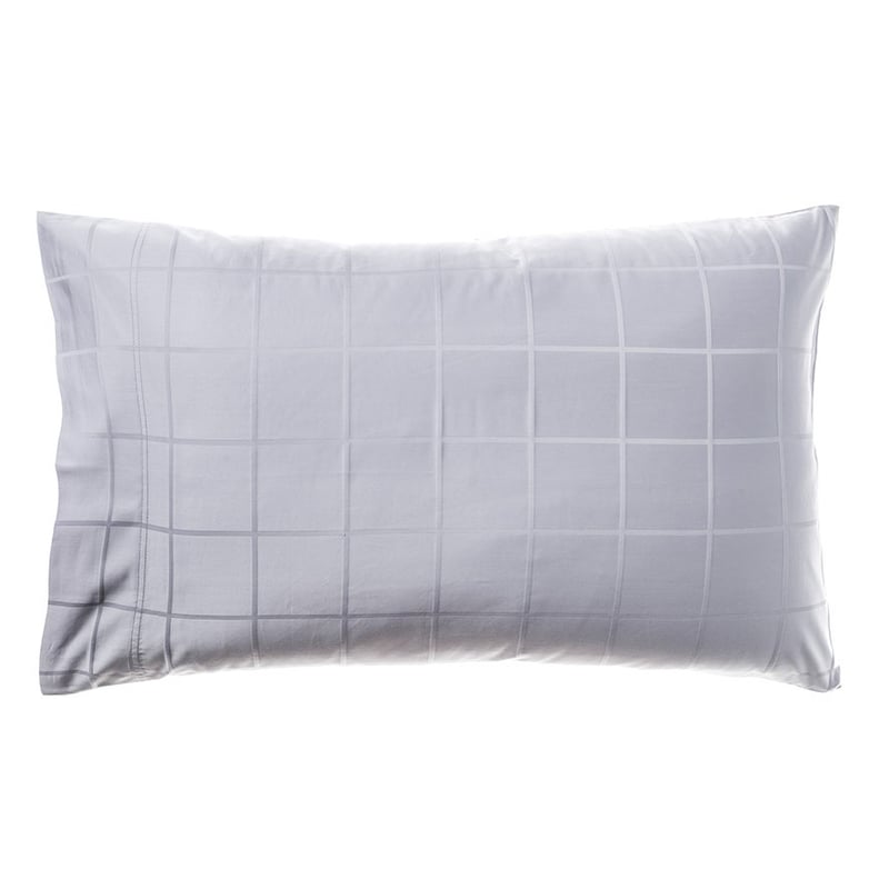 Gramercy Grid 1000TC Bedlinen Super Queen Grey Dawn Sheet Set