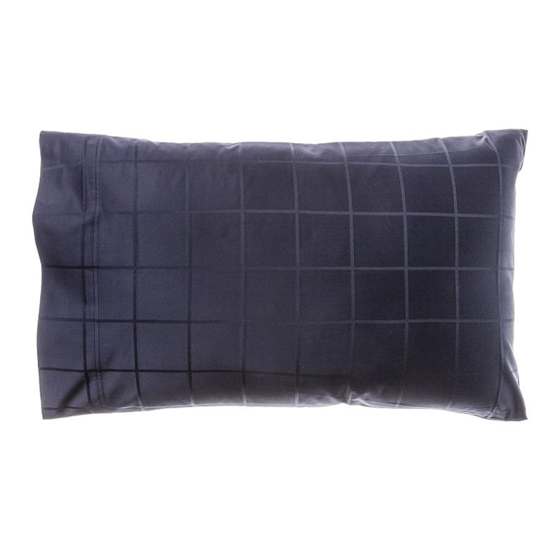 Gramercy Grid 1000TC Bedlinen Super King Midnight Sheet Set