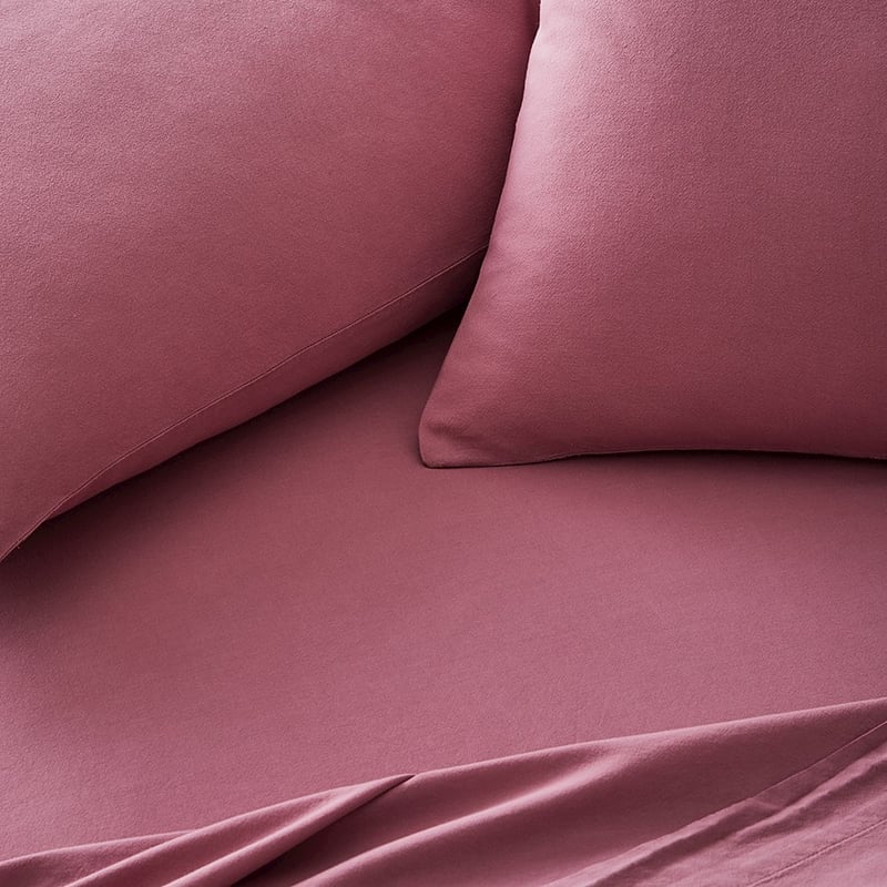 Stonewashed Cotton Berry Sheet Separates