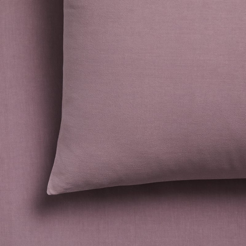 Stonewashed Cotton Mauve Sheet Separates