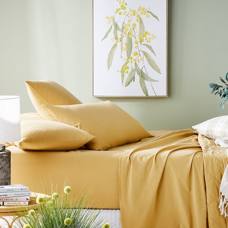 Stonewashed Cotton Flax Sheet Separates