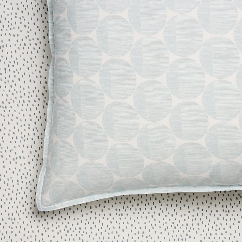 Stonewashed Printed Cotton Bedlinen Circle Dash Sheet Separates