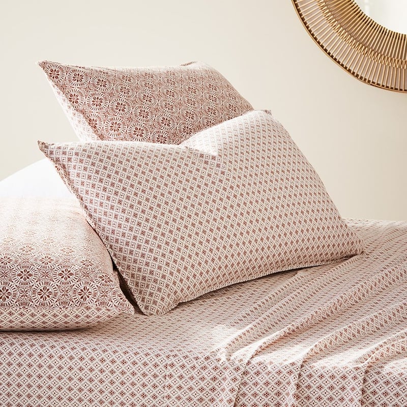 Stonewashed Printed Cotton Clay Tile Sheet Separates