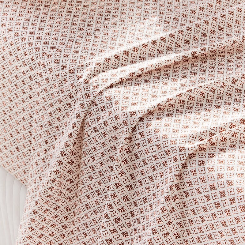 Stonewashed Printed Cotton Clay Tile Sheet Separates