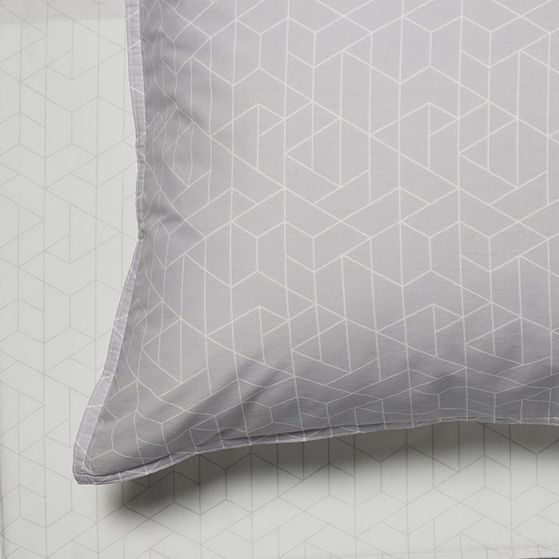 Stonewashed Cotton Sheet Separates in Grey Hex