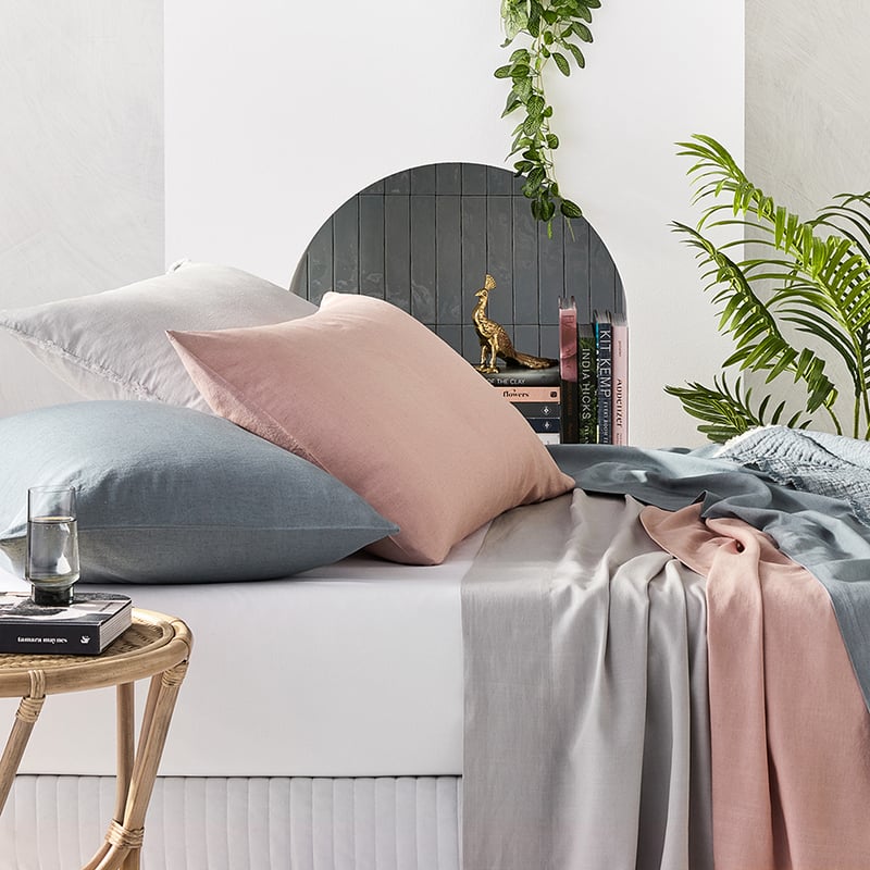 Bamboo Linen Pink Sheet Separates