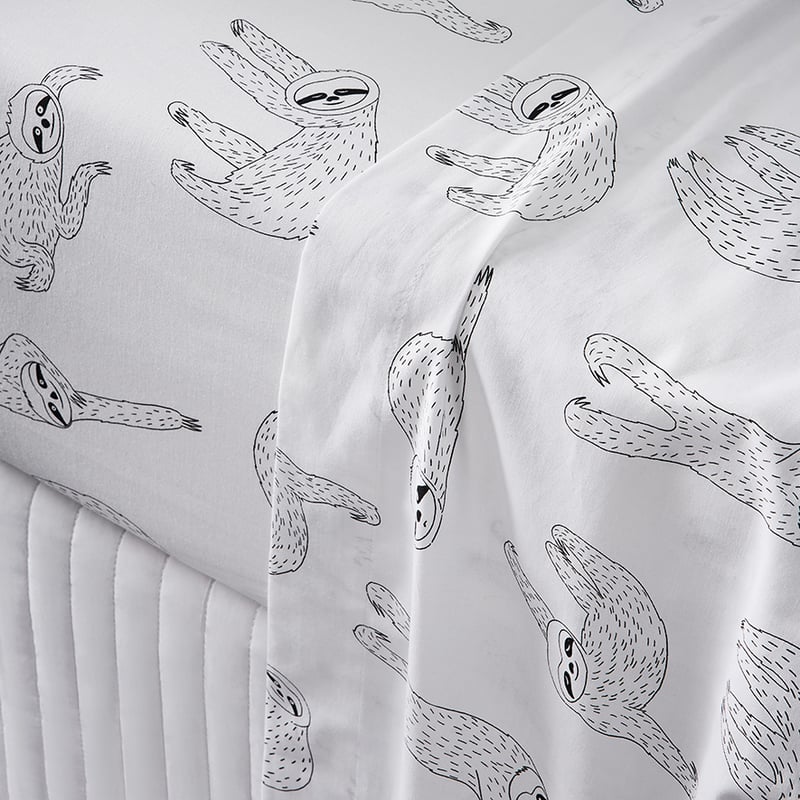 Novelty Sloth Sheet Set