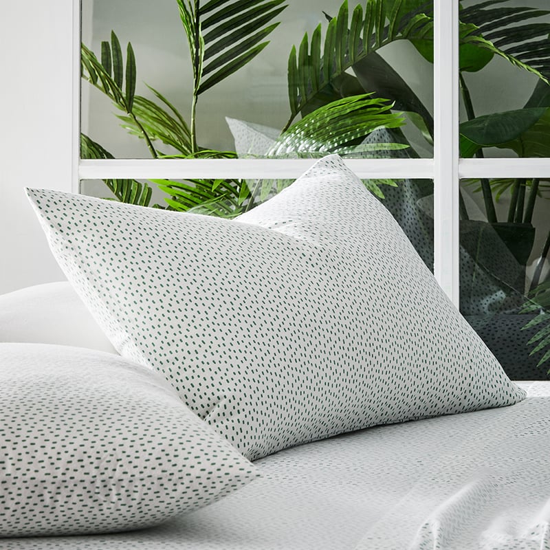 Novelty Printed Green Fleck Flannelette Sheet Set