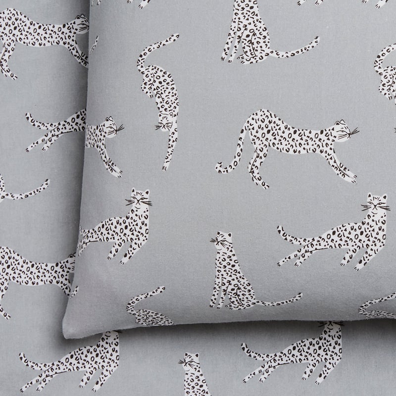 Novelty Printed Cheetah Flannelette Sheet Set