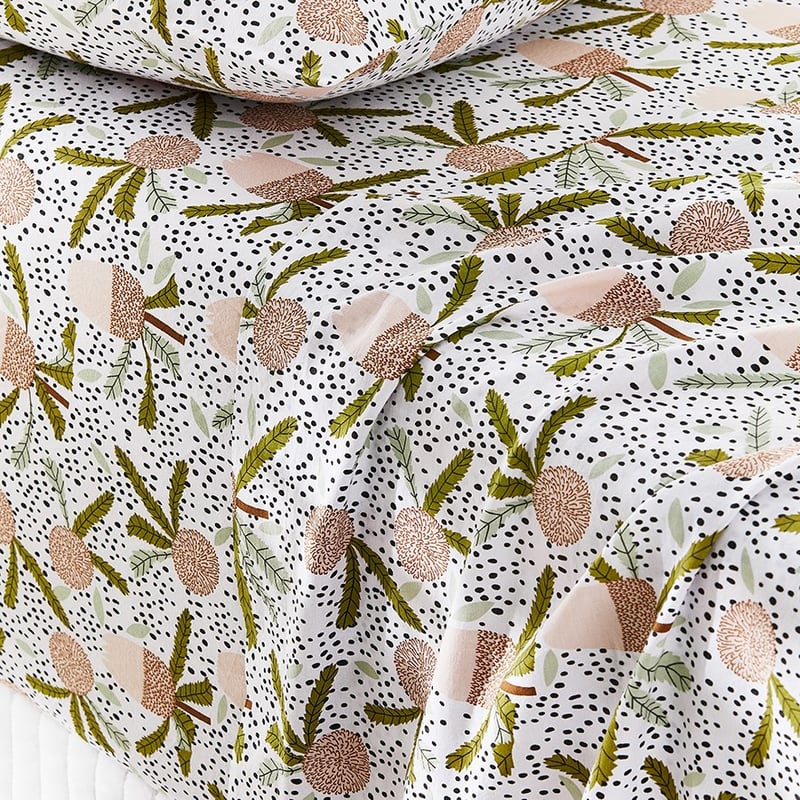 Printed Banksia Sheet Set