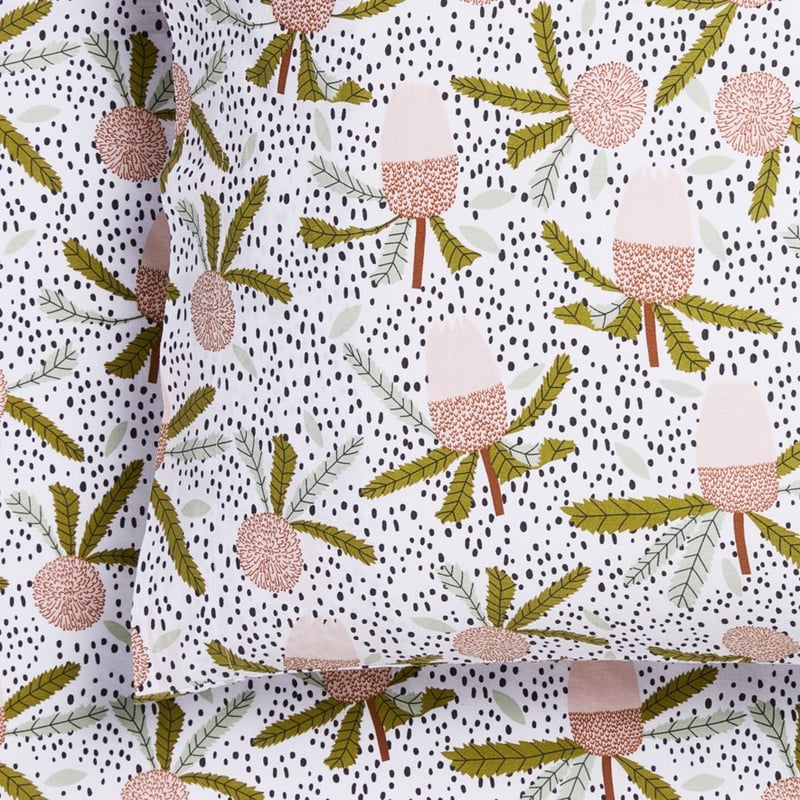 Printed Banksia Sheet Set