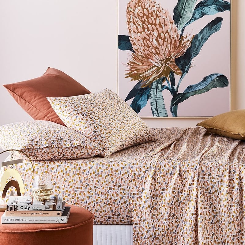 Printed Brush Strokes Sheet Set