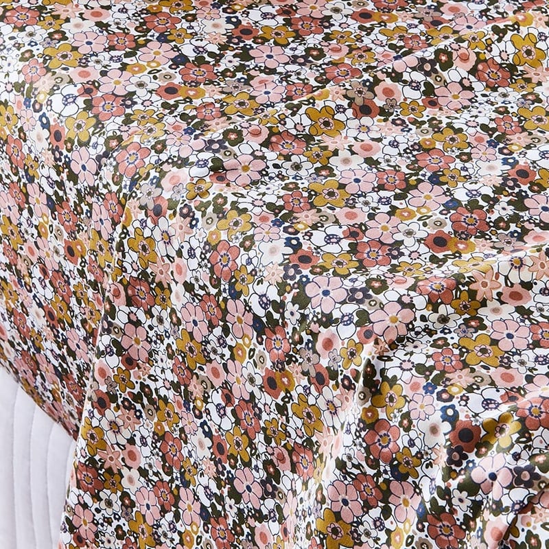 Printed Retro Floral Sheet Set