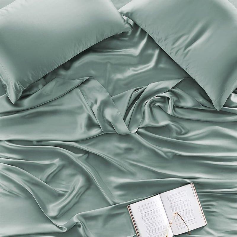 Pure Silk Sage Sheet Set