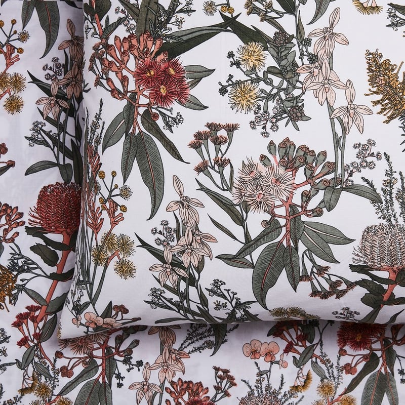 Printed Grevillea Sheet Set