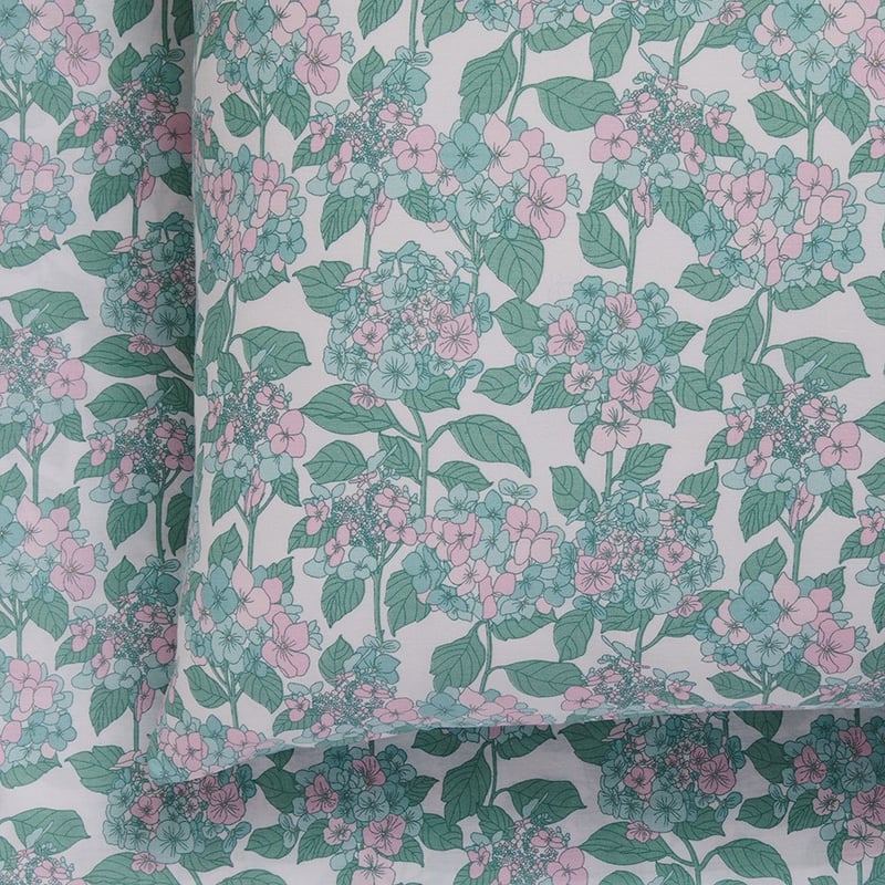 Printed Hydrangea Sheet Set