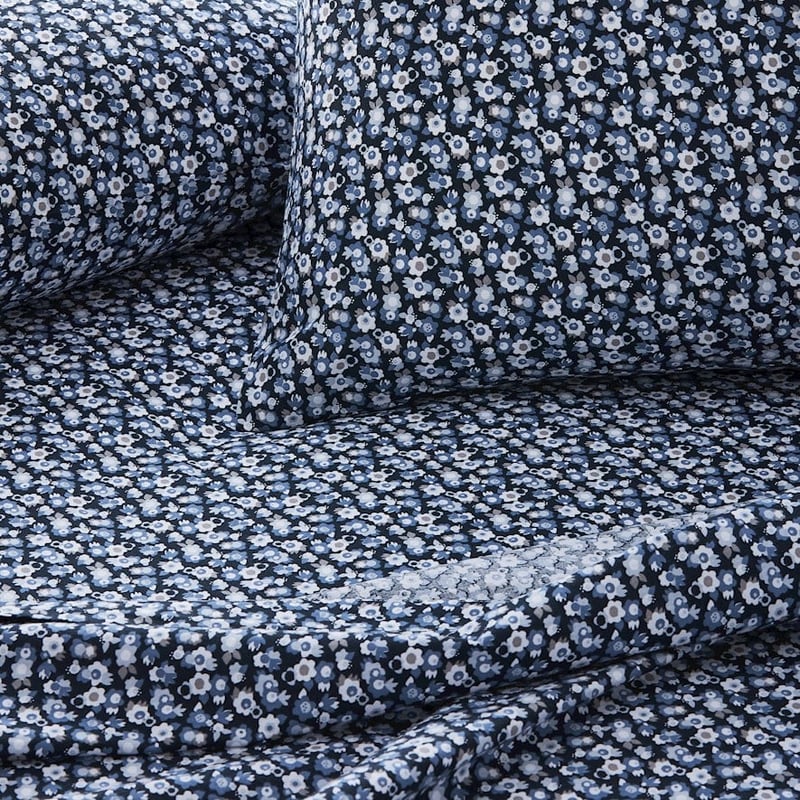 Printed Midnight Floral Sheet Set