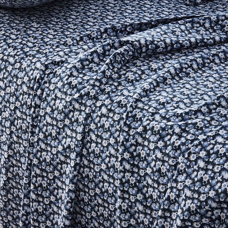 Printed Midnight Floral Sheet Set