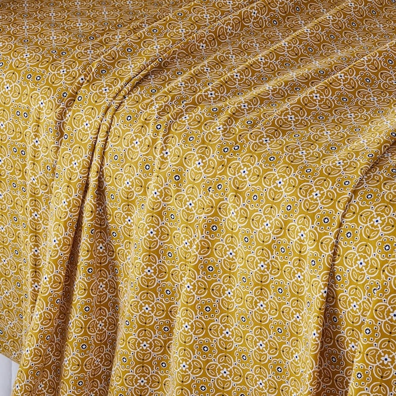 Printed Mustard Tile Sheet Set