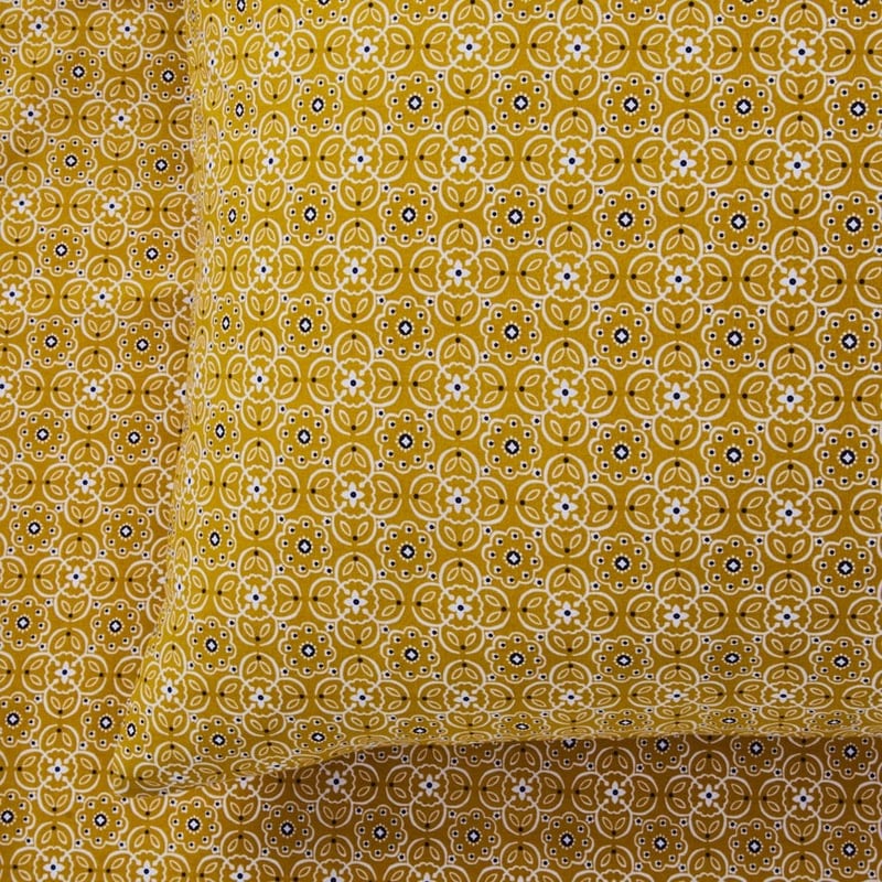 Printed Mustard Tile Sheet Set