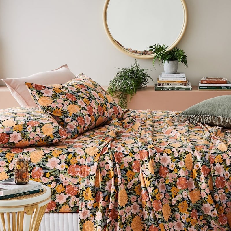 Printed Night Garden Sheet Set