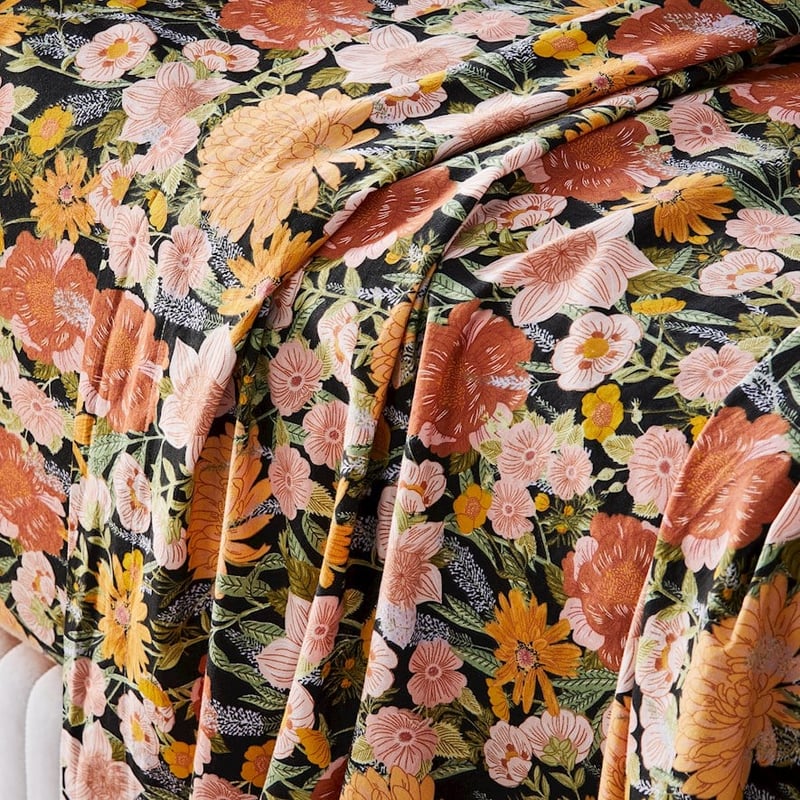 Printed Night Garden Sheet Set