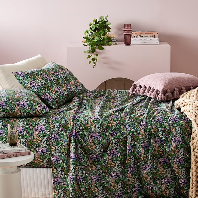 Printed Posy Floral Sheet Set