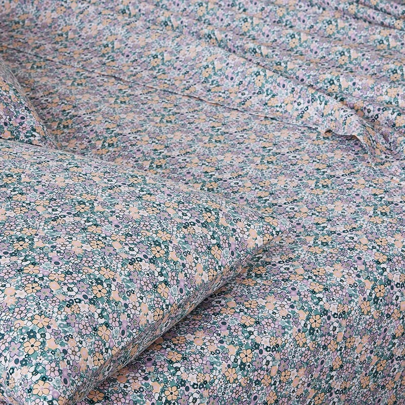 Printed Sherbet Floral Sheet Set