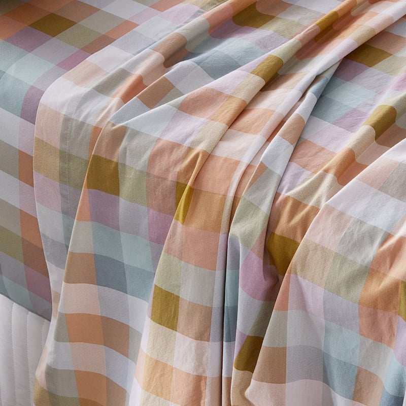 Soulful Check Printed Sheet Set