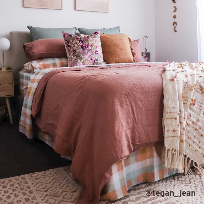 Soulful Check Printed Sheet Set