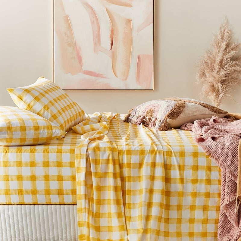 Printed Pear Check Sheet Set