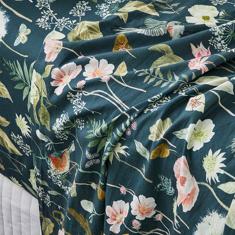 Printed Secret Garden Sheet Set