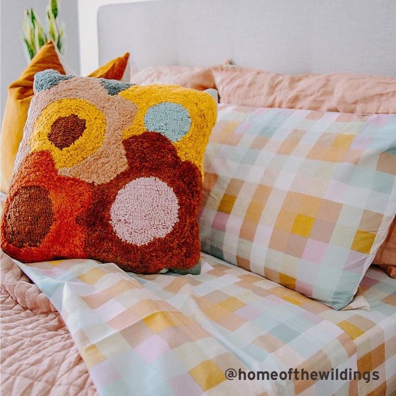 Soulful Check Printed Sheet Set