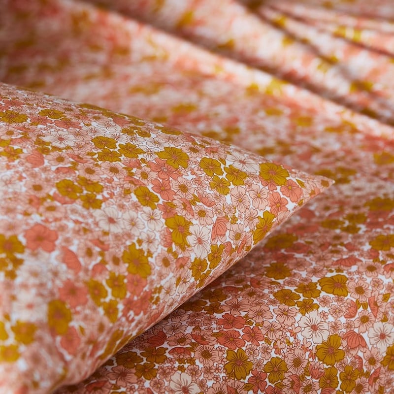 Printed Sunset Bloom Sheet Set