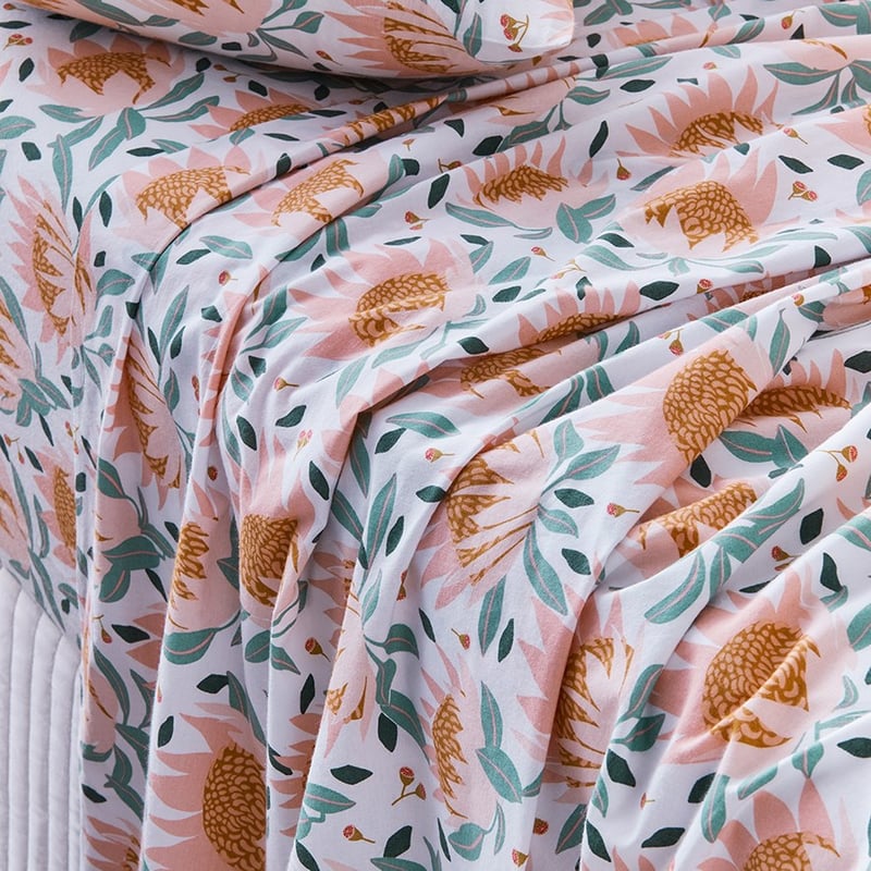 Printed Waratah Sheet Set