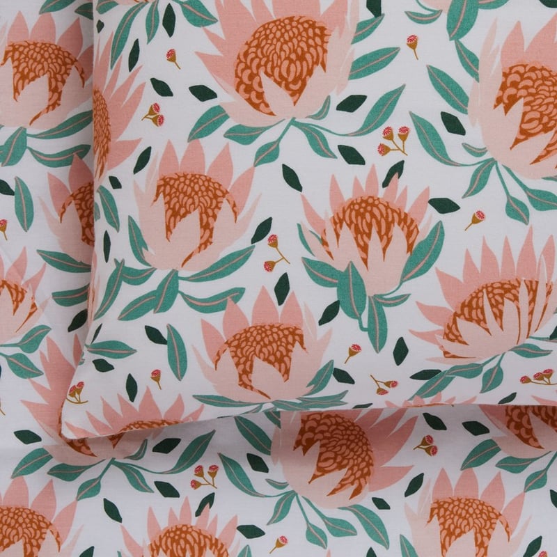 Printed Waratah Sheet Set