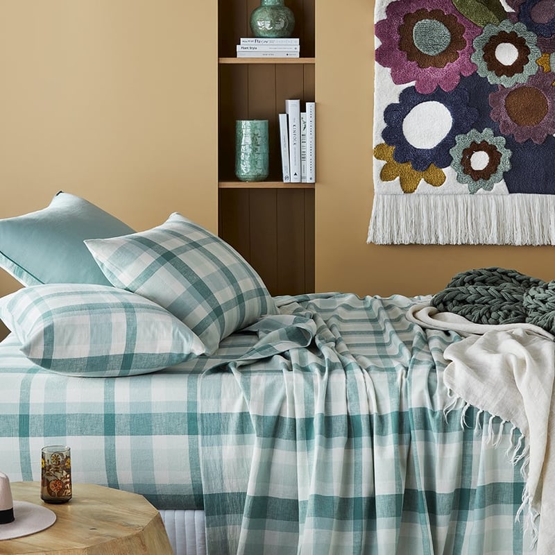 VW Linen Cotton Bedlinen Single Soft Sage SS