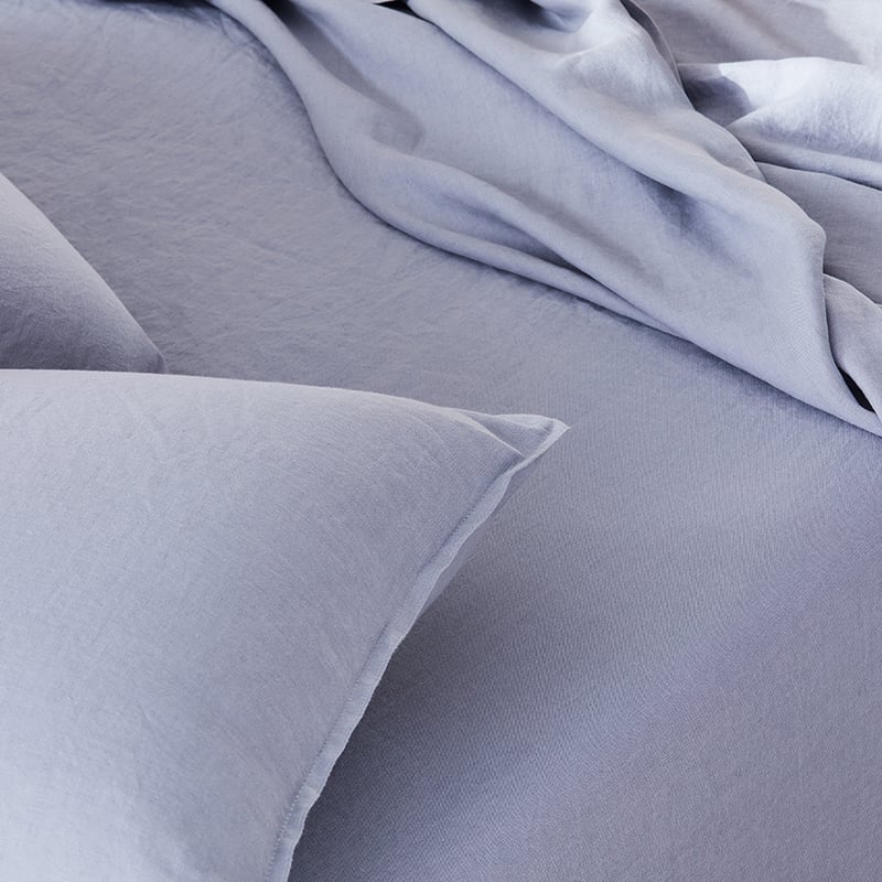 Vintage Washed Linen Blue Dust Sheet Separates