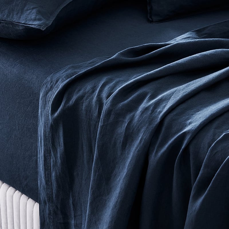 Vintage Washed Linen Old Navy Sheet Set