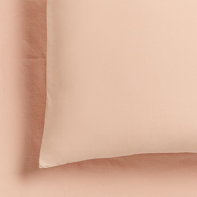 Stonewashed Cotton Apricot Sheet Separates 