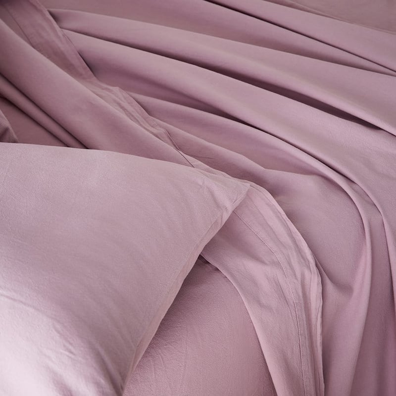 Stonewashed Cotton Lavender Sheet Separates