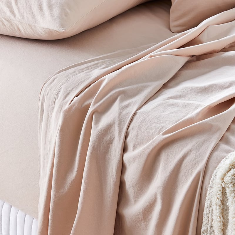 Stonewashed Cotton Nude Sheet Separates