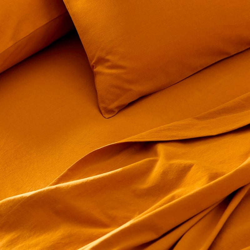 Stonewashed Cotton Chai Sheet Set