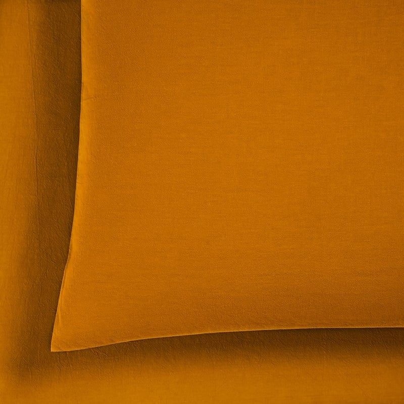 Stonewashed Cotton Chai Sheet Set